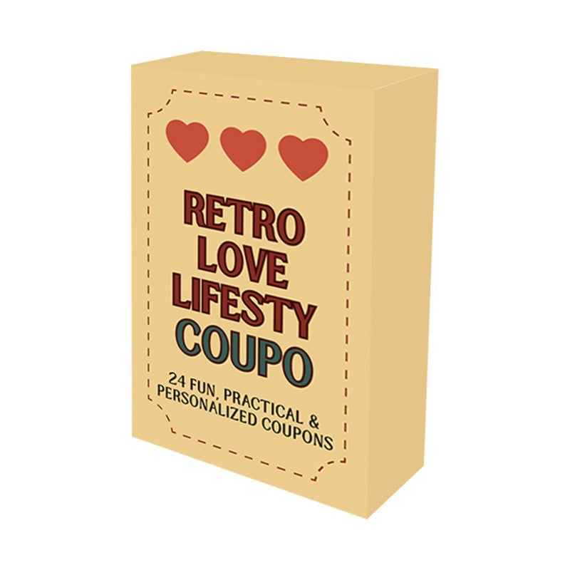 منتجات جديدة عبر الحدود RETRO LOVE LIFESTY COUPO24 بطاقات خصم الحب الرجعية المثيرة للاهتمام - Image 4