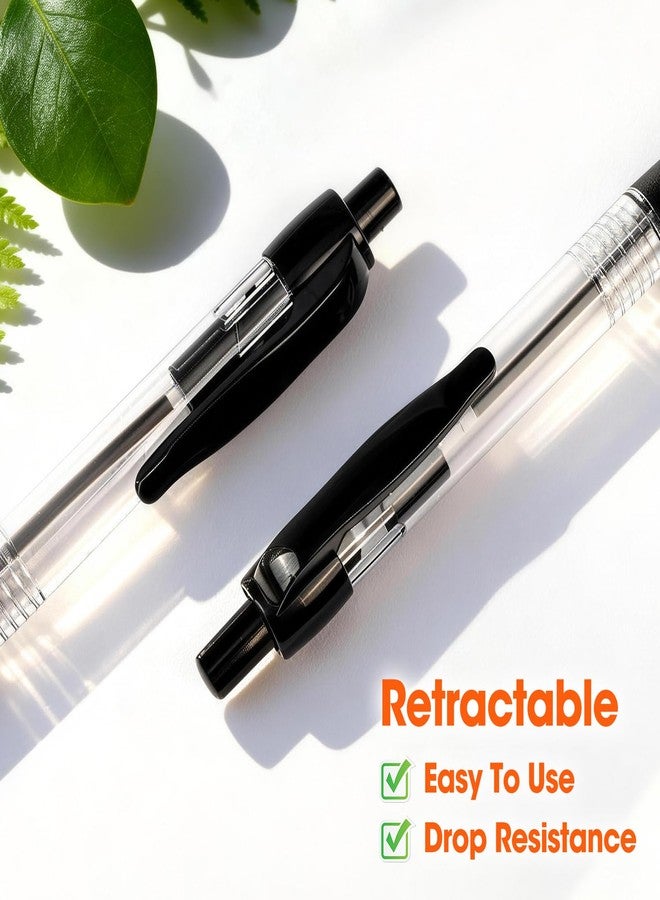 YesBes 100 Pack Ballpoint Pens Bulk, Retractable Black Pens Ballpoint Medium Point 1mm with Super Soft Grip, No Bleed Ink Pens Smooth Writing, School, Office, Teacher Supplies, Best Gifts for Coworkers - Image 4
