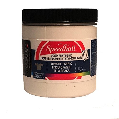 Speedball Opaque Iridescent Fabric Screen Printing Ink, 8-Ounce, Pearly White - Image 2
