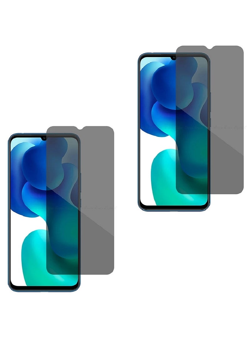 Super 2 Pieces Tempered Glass Screen Protector Anti-Spy Privacy Designed For Xiaomi Mi 10 Lite Full Screen Coverage And Bubble Free - Image 1