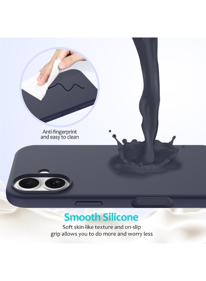 BORTONY iPhone 17 Case Soft Jelly Silicone Cover for iPhone 17 with Inside Microfiber Lining Shockproof Protective Phone Case for iPhone 17 6.3 inch - Image 4