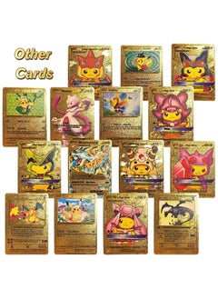 NNEWVANTE 55 PCS Gold Cards Vmax EX GX Golden Cards Gold Foil Card for Kids Birthday Party Favors Gifts  - Image 3