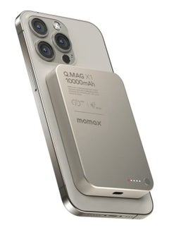 Momax Q.MAG X1 10000 mAh Wireless Magnetic Battery Pack USB-C Up to 15W PD Output  - Image 1