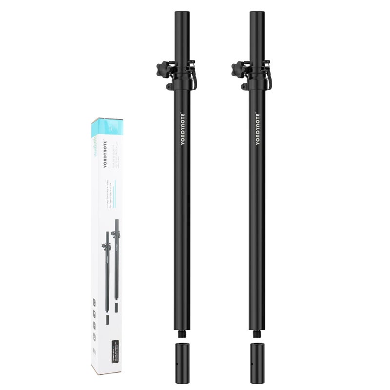 Vondynote Set of 2 Speaker Pole for Subwoofer Height Adjustable Fits M20 Threaded Mount and 35mm Mount Speaker Extender with M20 to 35mm Adapters - Image 1