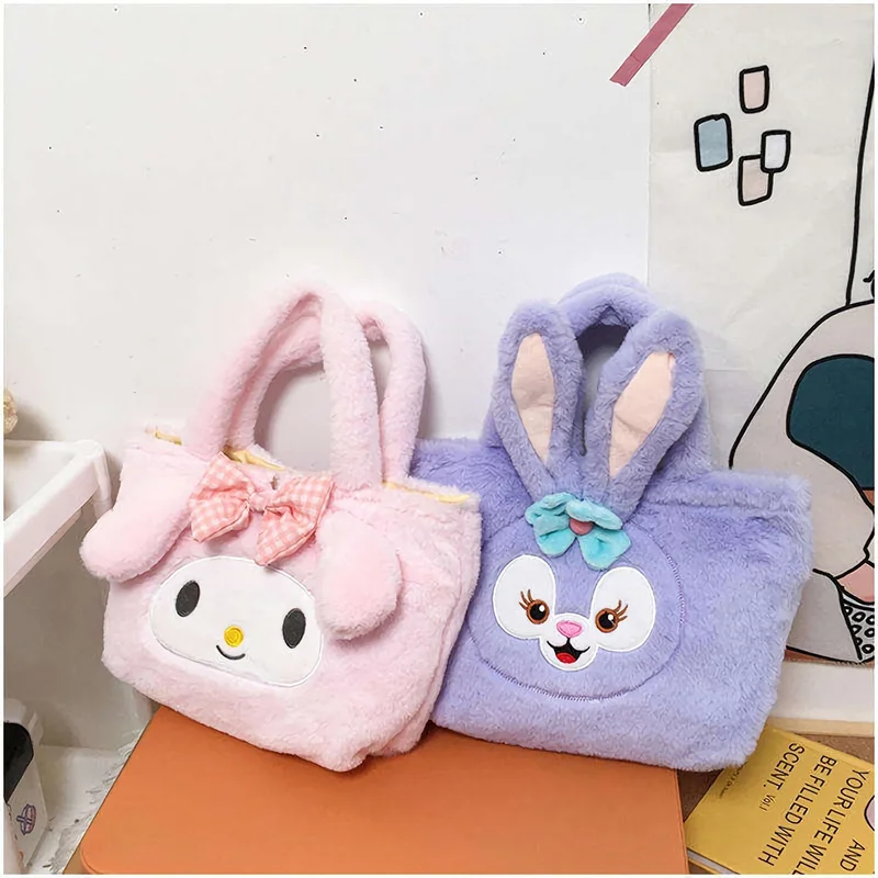 Mj Toys Kuromi Pink Plush Women Bag Women's Bag Clutch Bag Daily Bag Tablet Bag Cosmetic Bag