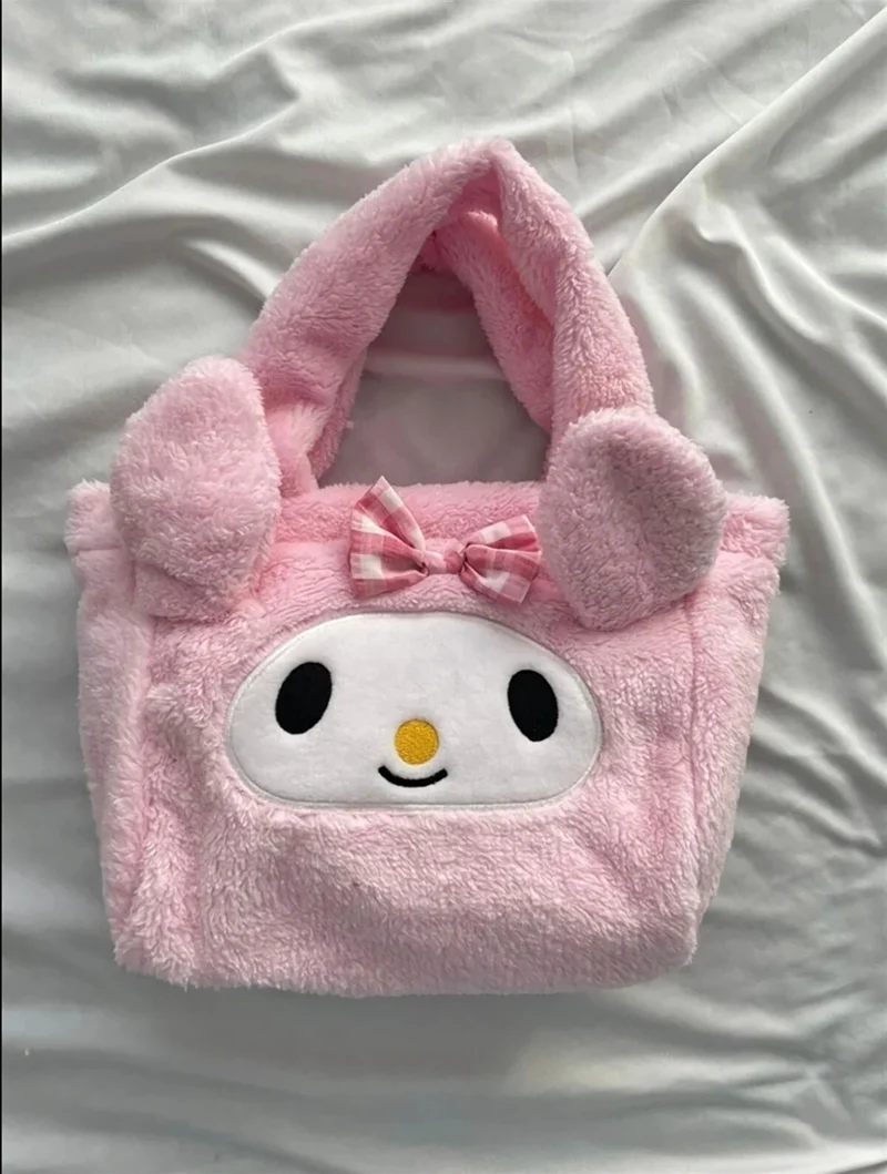 Mj Toys Kuromi Pink Plush Women Bag Women's Bag Clutch Bag Daily Bag Tablet Bag Cosmetic Bag