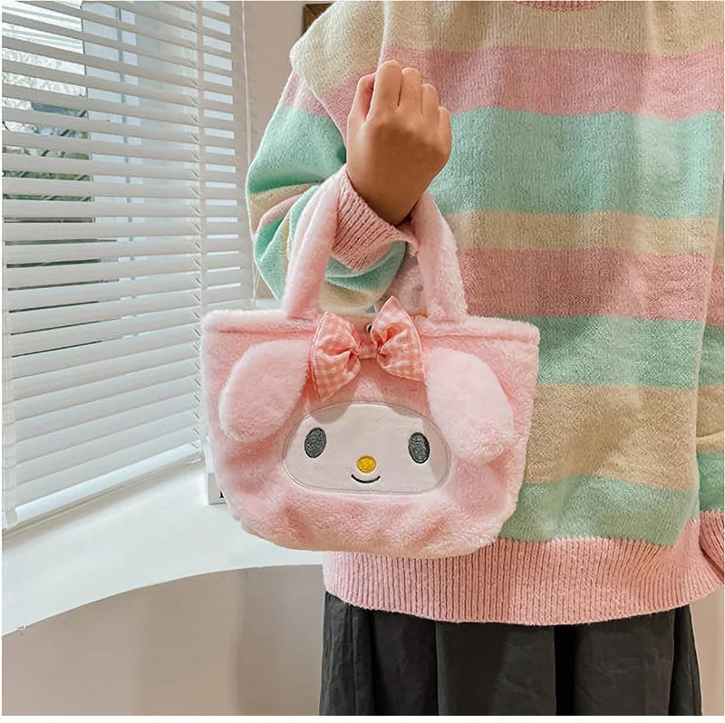 Mj Toys Kuromi Pink Plush Women Bag Women's Bag Clutch Bag Daily Bag Tablet Bag Cosmetic Bag