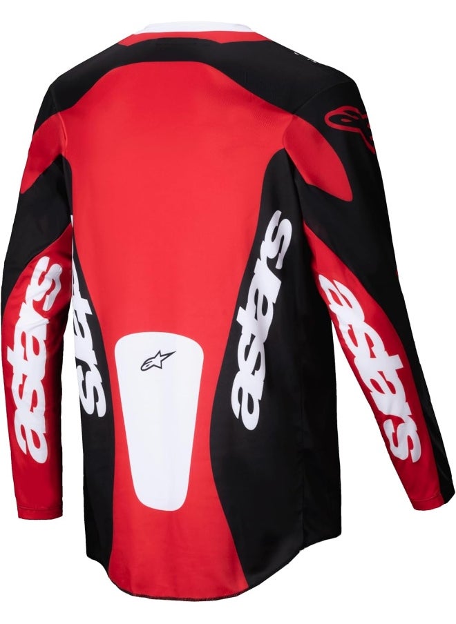 Alpinestars Alpinestars 3760425-1303-L: Racer Veil Jersey Black/Bright Red Lg  - Image 2