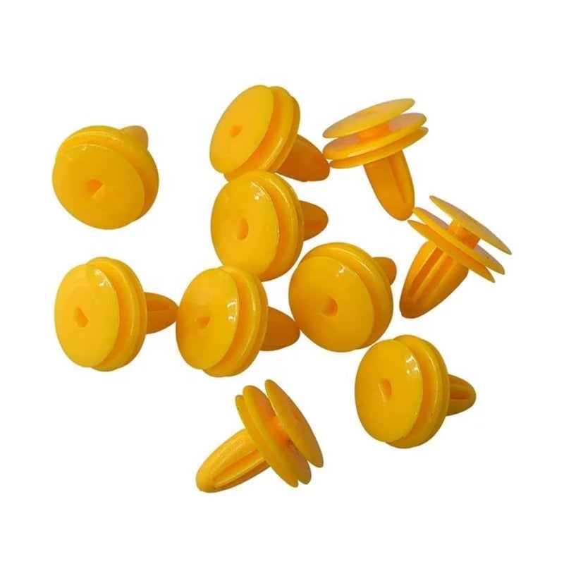 Automotive Door Retainer Clips – Yellow – 8mm x 13mm – 20 Pack – Premium Quality Replacement for Door Clips, Fenders & Interior Decorations - Image 1