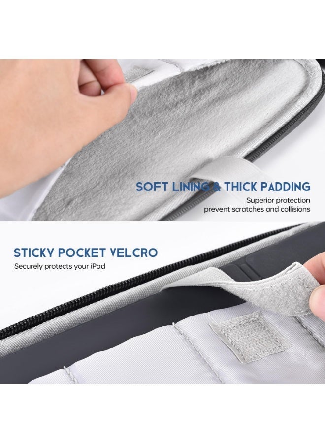كيس حامل لأجهزة اللابتوب اللوحية بقياس 12.9 بوصة و 13 بوصة - متوافق مع آيباد إير 13 بوصة (موديلات M3/M2) لعامي 2025/2024، آيباد برو 13 بوصة موديل M4 لعام 2024، آيباد برو 12.9 بوصة موديل M2 لعامي 2022/2021/2020، واجهزة السيرفس لابتوب جو 12.4 بوصة، جالاكسي تاب S10+ 12.4 بوصة لعام 2024، جالاكسي تاب S7+/S8+/S9+/S9FE+ 12.4 بوصة لعامي 2022/2023 - مناسب للحامل مع لوحة المفاتيح السحرية أو حامل لوحة المفاتيح الذكية - Image 5