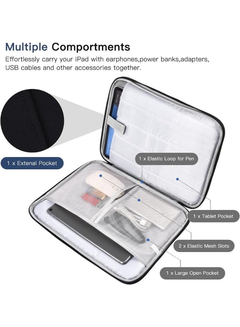 كيس حامل لأجهزة اللابتوب اللوحية بقياس 12.9 بوصة و 13 بوصة - متوافق مع آيباد إير 13 بوصة (موديلات M3/M2) لعامي 2025/2024، آيباد برو 13 بوصة موديل M4 لعام 2024، آيباد برو 12.9 بوصة موديل M2 لعامي 2022/2021/2020، واجهزة السيرفس لابتوب جو 12.4 بوصة، جالاكسي تاب S10+ 12.4 بوصة لعام 2024، جالاكسي تاب S7+/S8+/S9+/S9FE+ 12.4 بوصة لعامي 2022/2023 - مناسب للحامل مع لوحة المفاتيح السحرية أو حامل لوحة المفاتيح الذكية - Image 3