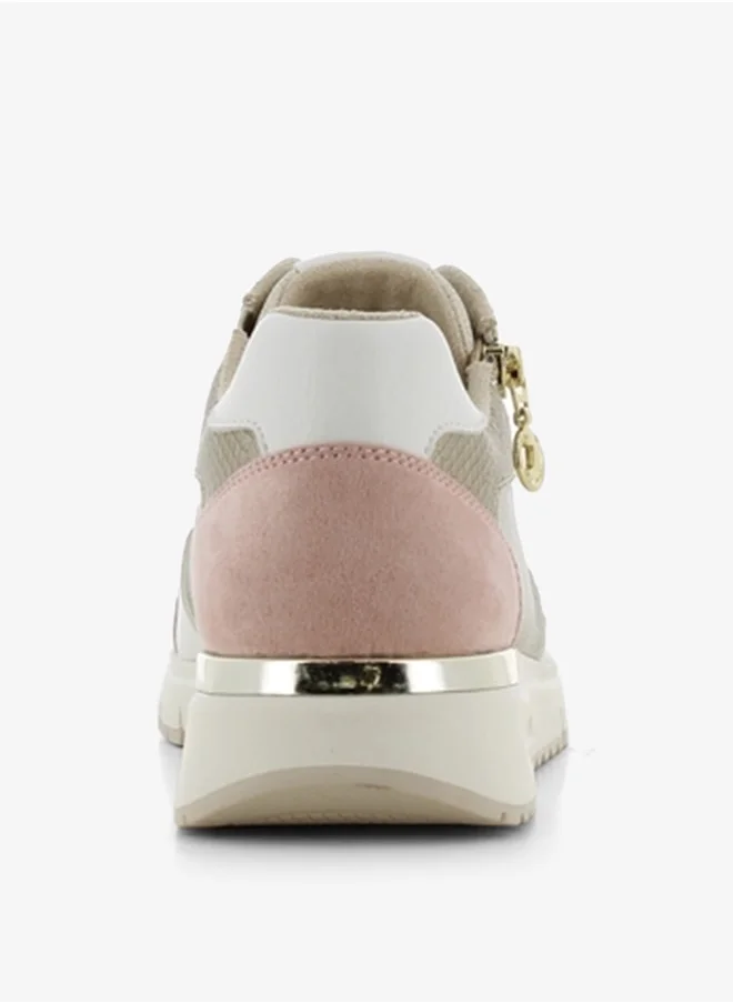 SJ Women's Textured Lace-Up Sneakers