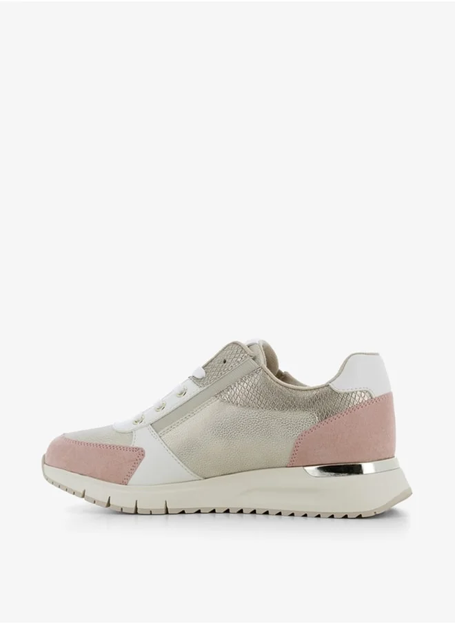 SJ Women's Textured Lace-Up Sneakers