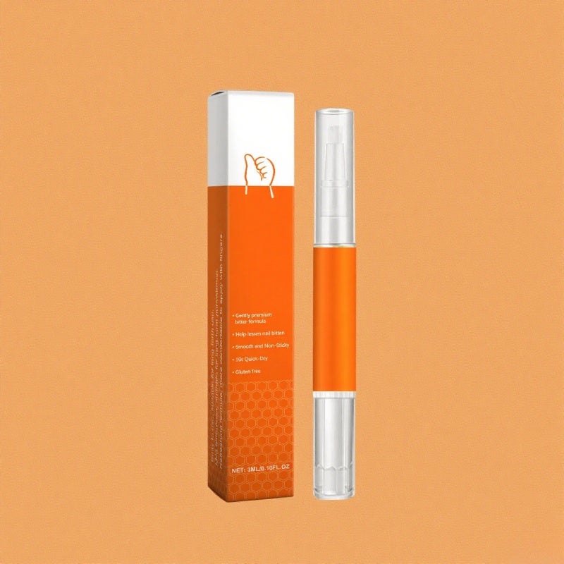 wiieey Infant nail biting prevention bitter water pen Orange - Image 1