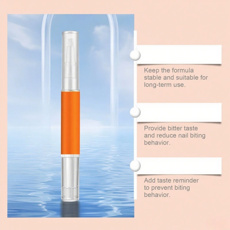 wiieey Infant nail biting prevention bitter water pen Orange - Image 5