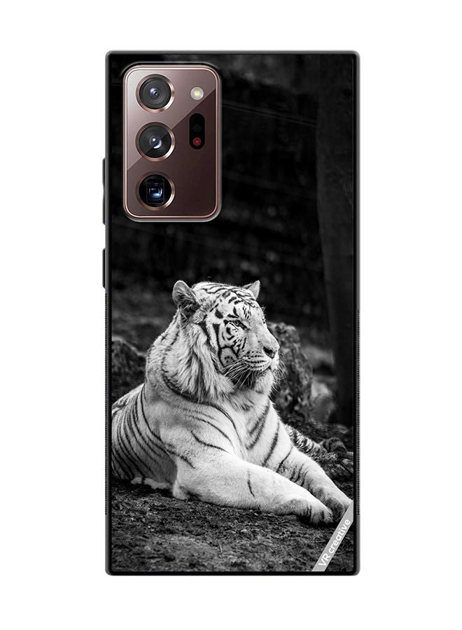 VR CREATIVE Protective Case Cover For Samsung Galaxy Note20 Ultra 5G Royal Monochrome Tiger Design Multicolour - Image 1