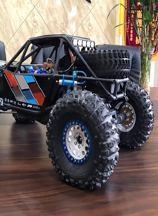 YSKMLOLP RC Car Shocks,2Pcs Negative Pressure Piggyback Shock Absorber For 1/10 RC Crawler Car Axial SCX10 RR10 Wraith CAPRA Traxxas TRX4 (100mm) - Image 4