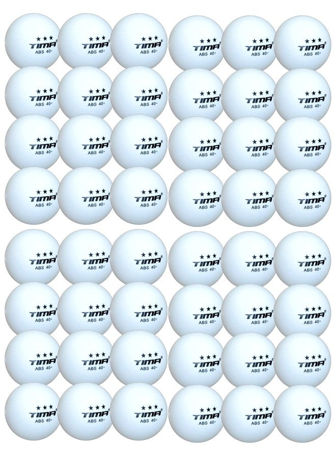 TIMA Table Tennis Balls - White Table Tennis Balls - 38mm Official Weight Balls - Three Star Professional Balls - 48 Pack Table Tennis Balls - Image 4