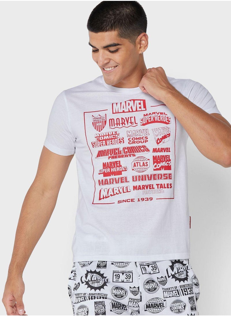 MARVEL - Marvel Comics Mens Sustainable Shorts Set - Image 1
