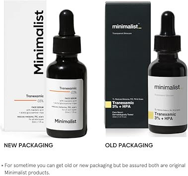 MINIMALIST سيروم الوجه المMinimalist 3 حمض الترانكساميك لتصبغ الكلف والاحمرار وندبات حب الشباب 30 مل مع HPA لإزالة الكلف والتصبغ ما بعد الالتهاب أو الاحمرار PIH PIE - Image 5