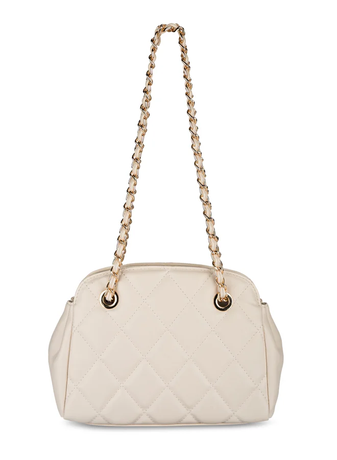 Women Quilted Chain Detailed Shoulder Bag