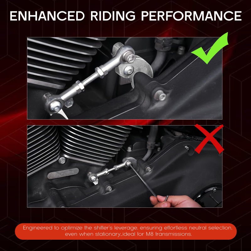 Achilioson EZ Shift Neutral Pro Kit for Harley M8 â€“ Effortless Neutral Assist for Touring (2017+) & Softail (2018+) â€“ Chrome/Machine Finish - Image 5