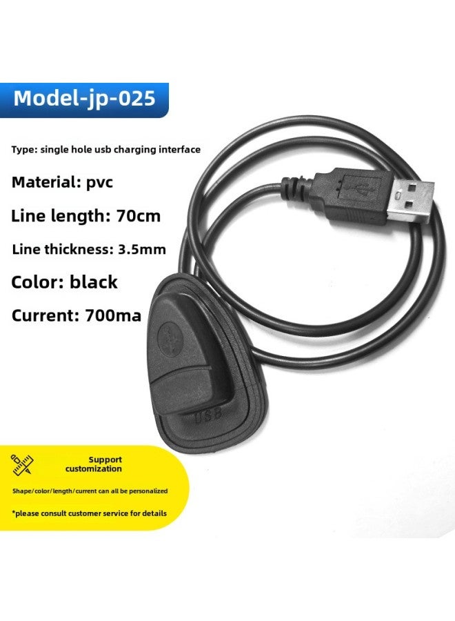 Luggage USB Charging Cable Backpack Extension Cable External Charging Interface USB Data Cable Shell Accessories Wholesale-Color:Model-jp-025 (normal)  - Image 1