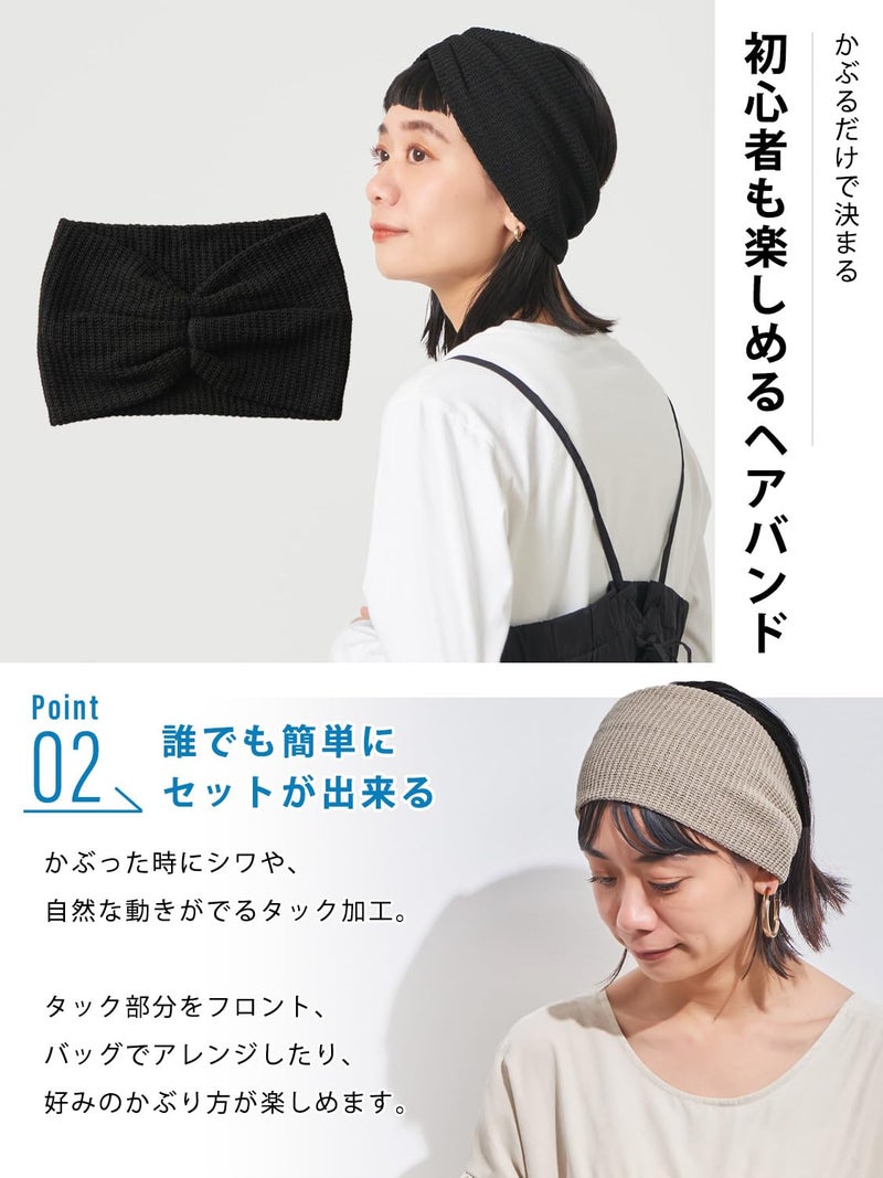 CHARM Athletic Headband Hair Band - Workout Fitness Sweat Cloth Head Wrap Accessories for Woman and Men Navy - Image 5