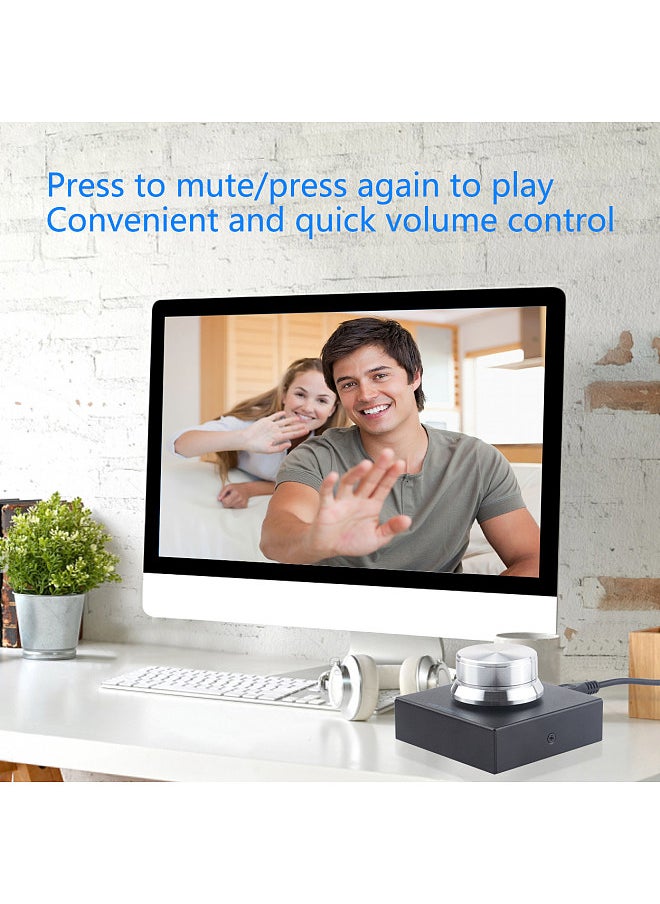 Generic - Usb Volume Controller Pc Computer Speaker Audio Volume Control Knob One Key Mute Plug And Play - Image 1
