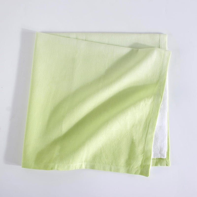 FINGERCRAFT Cloth Napkins Set of 6 Cotton Blend 20x20 Inch Large Size Dinner Napkins Cloth Perfect for Parties Dinners Weddings Cocktail Christmas Easter Ombre Tie Dye Leaf Green - Image 5