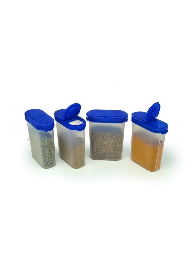 Mahaware Modular Wonder Spice Shaker and Sprinkler Set, 275ml, Set of 4, Blue - Image 1