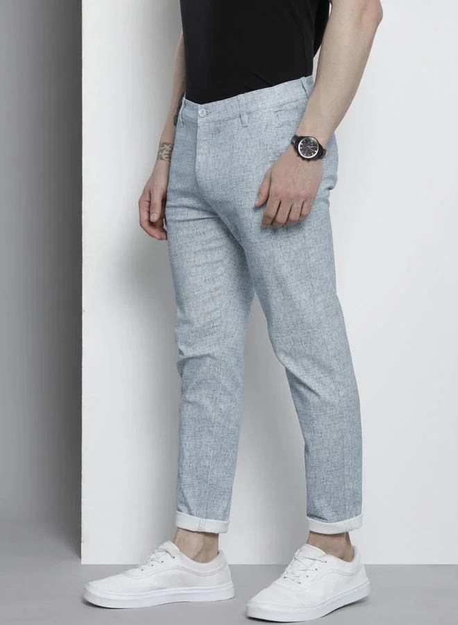 شركة المرآب الهندية بنطال تشينو بنسيج محبوك بقصة ضيقة