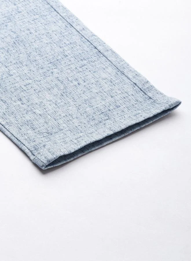The Indian Garage Co  Men Grey Slim Fit Textured Chino Pants for Men | Best Price UAE