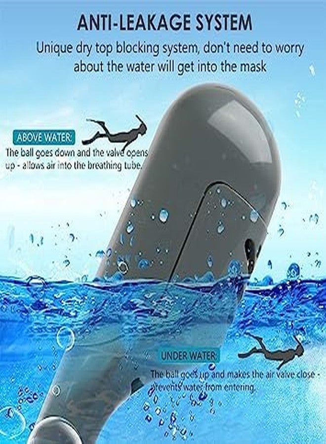 VBM Summer Full Dry Adult Diving mask Snorkeling Suit Swimming Goggles Silicone mask - Image 4