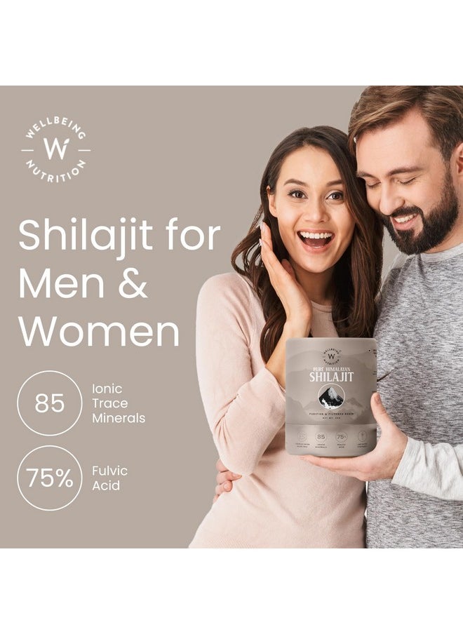 WELLBEING NUTRITION Wellbeing Nutrition Pure & Natural Himalayan Shilajit Original Resin 20g for Strength, Stamina & Performance | Shilajit Resin for Men & Women with 75% Fulvic Acid & 85 Trace Minerals | Lab Tested  - Image 4
