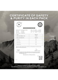 ويلبيينج نيوتريشن Wellbeing Nutrition - راتنج شيلاجيت الهيمالايا النقي والطبيعي الأصلي 20 جرامًا للقوة والقدرة على التحمل والأداء | راتنج شيلاجيت للرجال والنساء مع 75% من حمض الفولفيك و85 معدنًا أثريًا | تم اختباره في المختبر  - Image 5