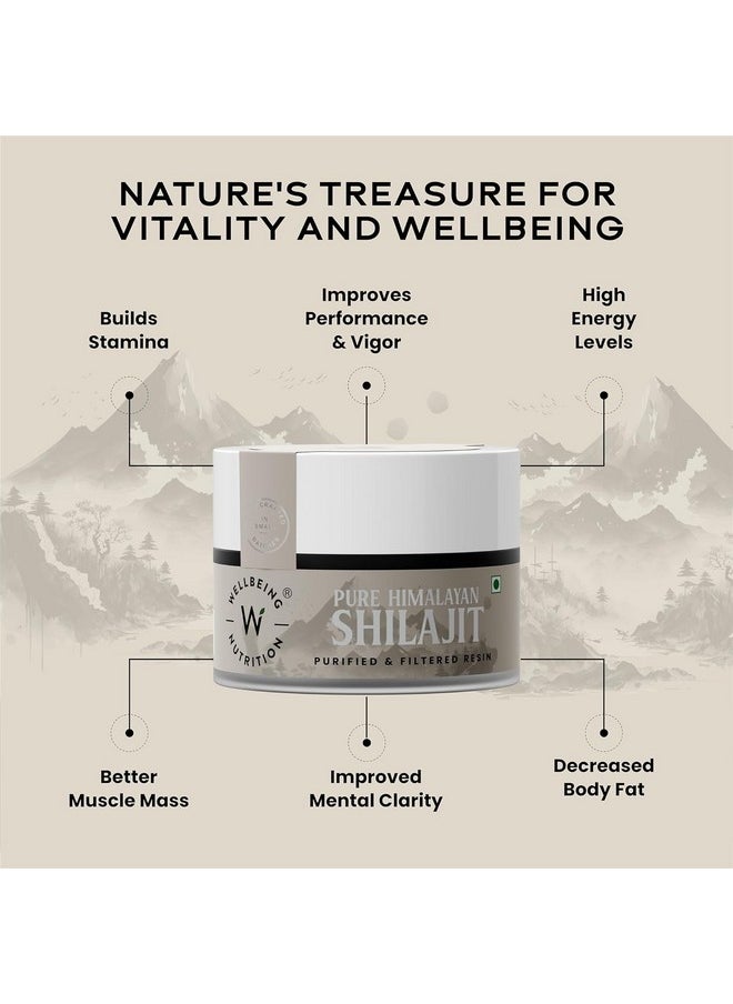WELLBEING NUTRITION Wellbeing Nutrition Pure & Natural Himalayan Shilajit Original Resin 20g for Strength, Stamina & Performance | Shilajit Resin for Men & Women with 75% Fulvic Acid & 85 Trace Minerals | Lab Tested  - Image 3