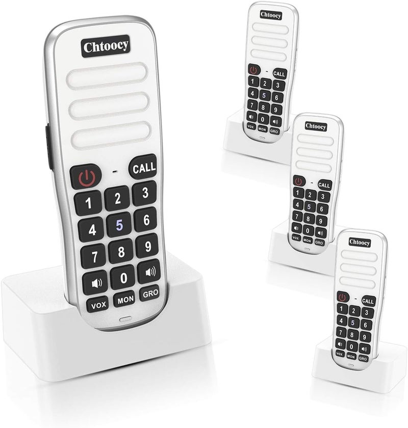 Chtoocy Intercoms Wireless for Home, 1 Mile Long Range for House Business Office, Handheld Room to Room Communication System, Rechargeable Loud & Clear 10-Channel Anti-Interference Intercom System - Image 1