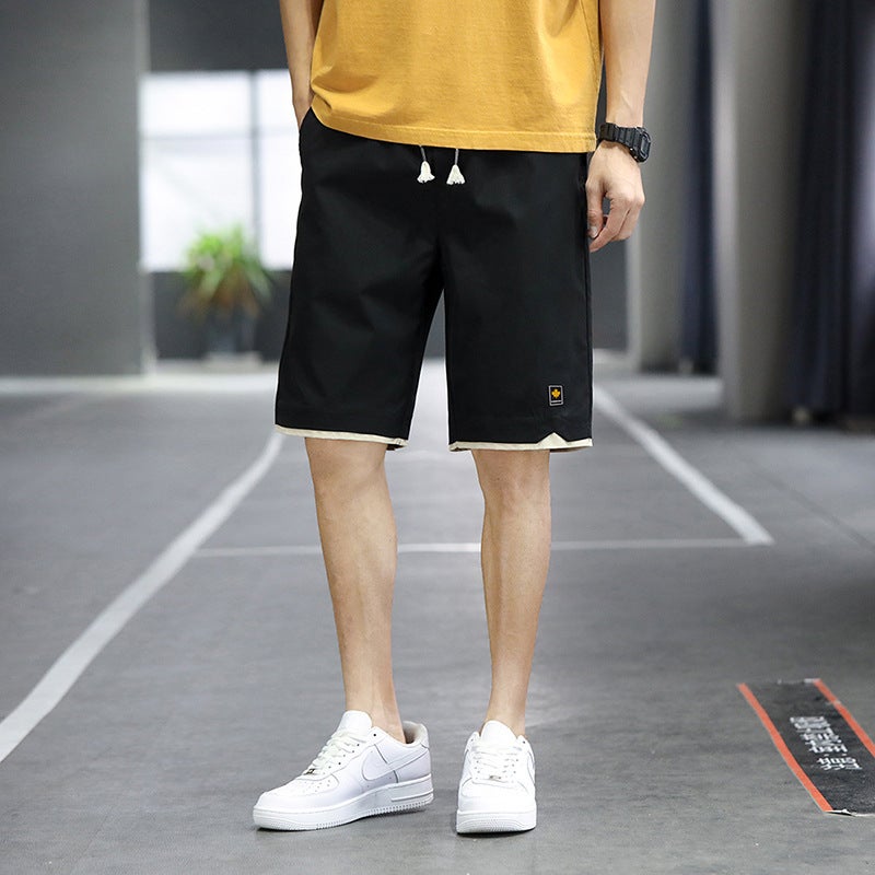 Shorts Men'S Summer Shorts Casual Versatile Korean Style Trendy Casual Pants Men'S Thin Loose Large Size Beach Pants - Image 1