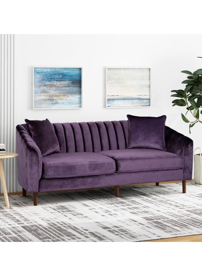 A to Z Furniture Natasha Contemporary Sofa Loveseat in Purple Color Contemporary Sofa Loveseat 