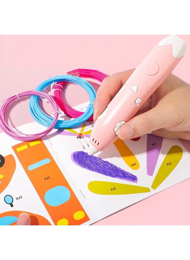 PCL 30 pieces of Low-temperature 3D Pen Multi-color Filament, 5m Per Roll, Meeting Various Printing Needs for Children - Image 4
