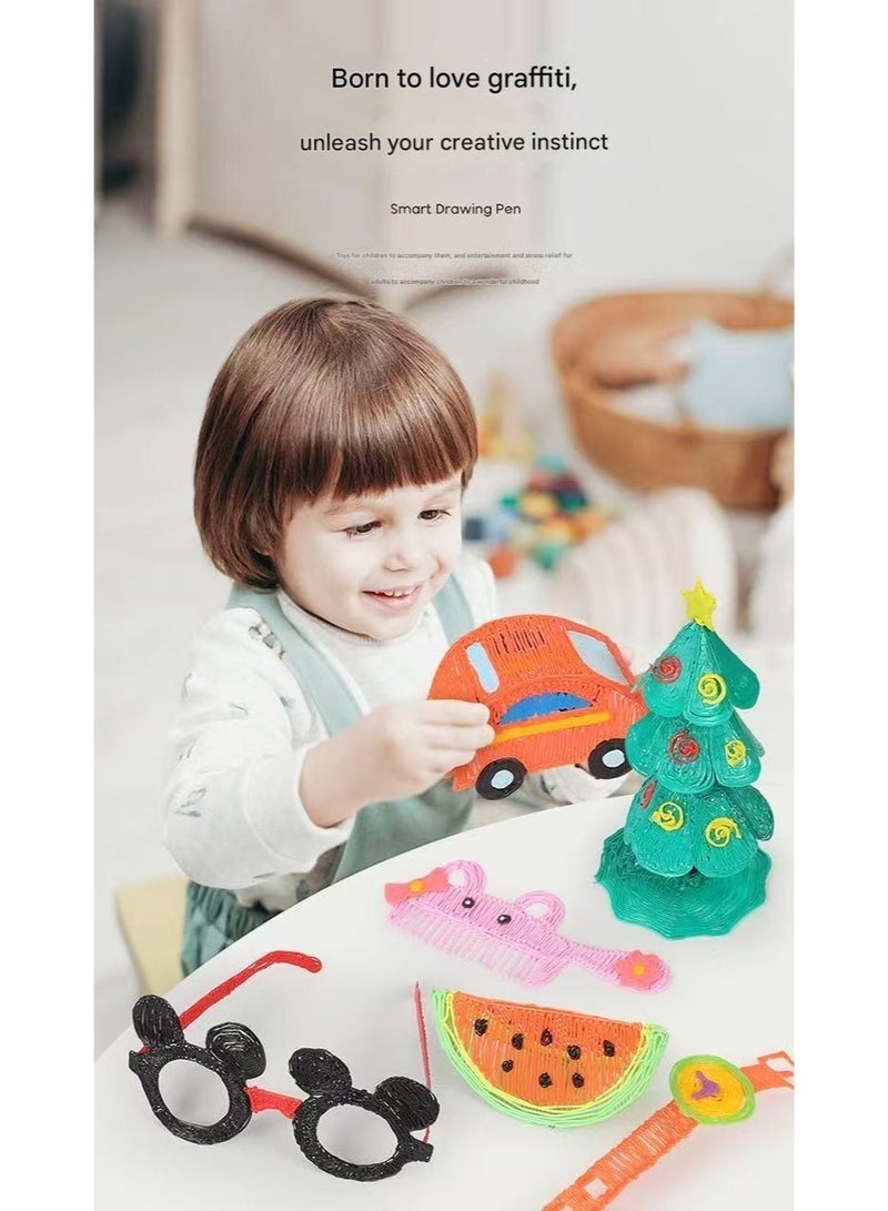 PCL 30 pieces of Low-temperature 3D Pen Multi-color Filament, 5m Per Roll, Meeting Various Printing Needs for Children - Image 5