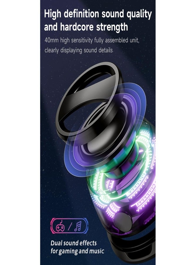 Hounyoln Magnetic Bluetooth Speaker,Multifunctional Portable G200 Speaker with Multi RGB Color Light Show-3D Surround Sound Effect,Phone Stand for iPhone, Android, TWS Pairing (Black) - Image 2