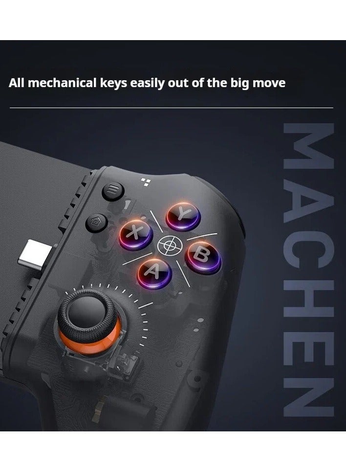 Machenike GP5 Dual-Mode Game Controller – Bluetooth & Wired, 6-Axis Somatosensory, Hall Linear Trigger, Dual Vibration, Customizable Gamepad for PC, Android & Console Gaming - Image 3