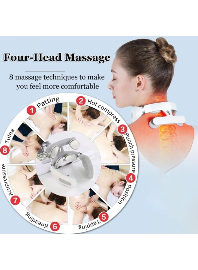 Arabest Vitality Magic Pro 2.0 Neck Massager with Heat - Deep Muscle Activation, 6 Modes, 15 Intensities, Hands-Free, Ergonomic Design, Quiet Relaxation - Image 2