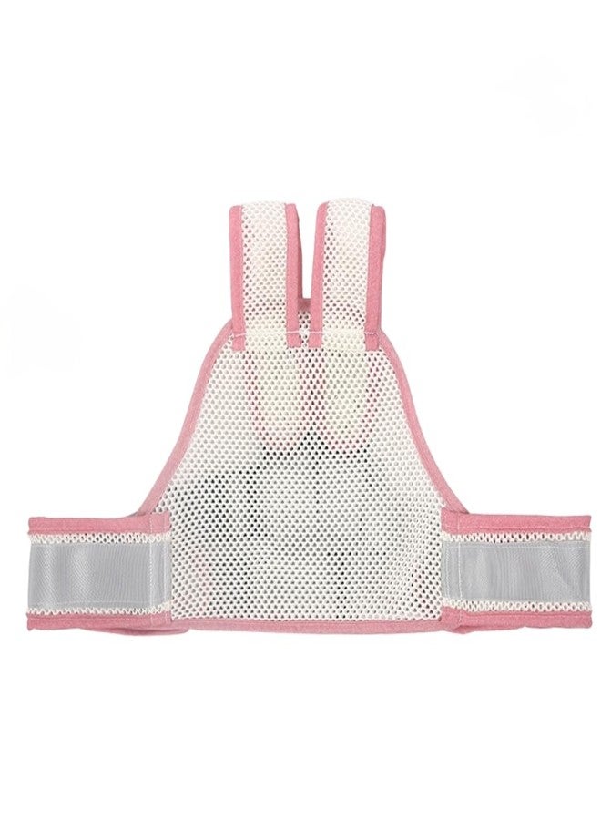Stoyobe® Anti-Fall Breathable Child Safety Strap Kids Safety belt for two wheeler - Adjustable Kids Safety Belt, Secure Riding Harness for Toddlers, Lightweight & Comfortable Baby Support Strap (Age of use: 9 months to 12 years old) (3D Breathable Pink) - Image 1