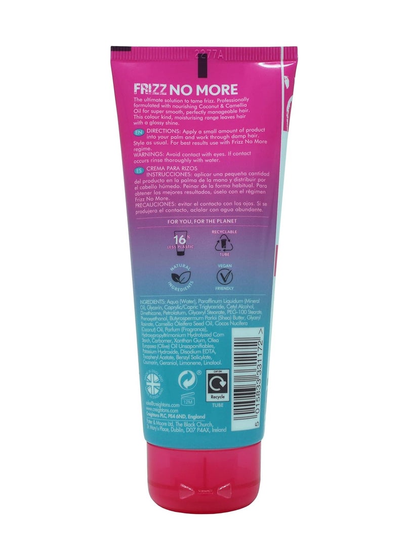 Creightons - Frizz No More Curl Enhance Curl Cream 100ml Reduces Frizz Defines Curls and Adds Glossy Shine with Coconut and Camellia Oil Humidity Defence Colour Kind All Hair Types - Image 1
