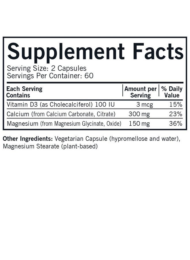 Kirkman Calcium Magnesium Capsules - Hypo - 120 count - Image 2