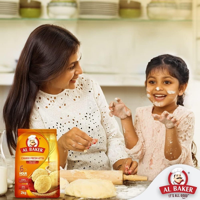 Al Baker Chakki Fresh Atta - 2 Kg - Image 3