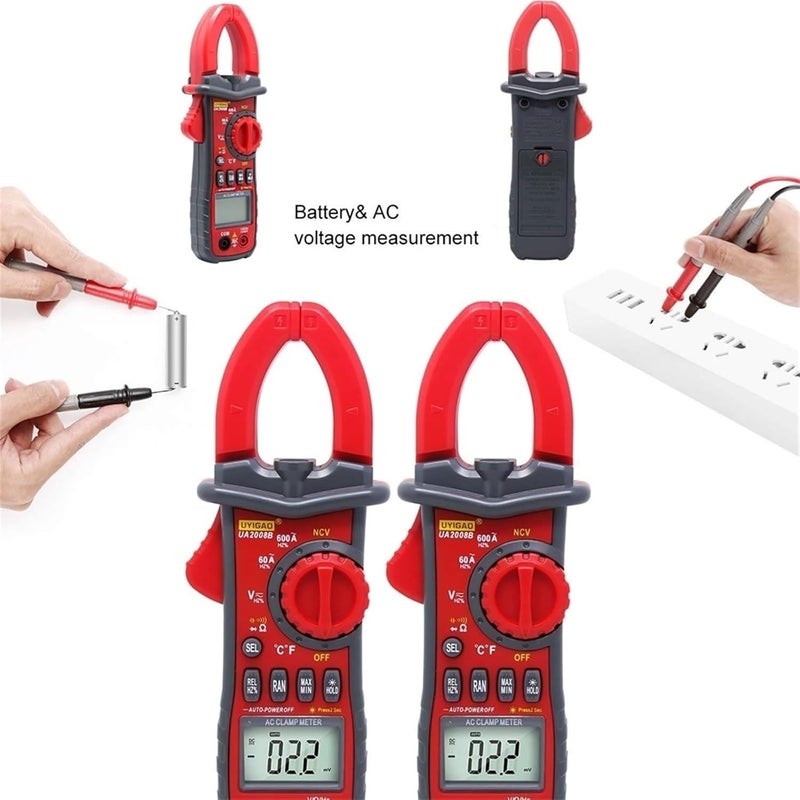 Digital Clamp Meter Multimeter UA2008 Series DC/AC Voltage Current Capacitance Resistance Electrical Maintenance Tester(UA2008C) - Image 4